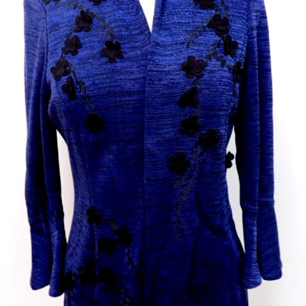 New With Tag Misook Blue Women's Jacket Size XS